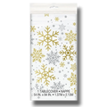 Silver &amp; Gold Holiday Tablecloth C/1