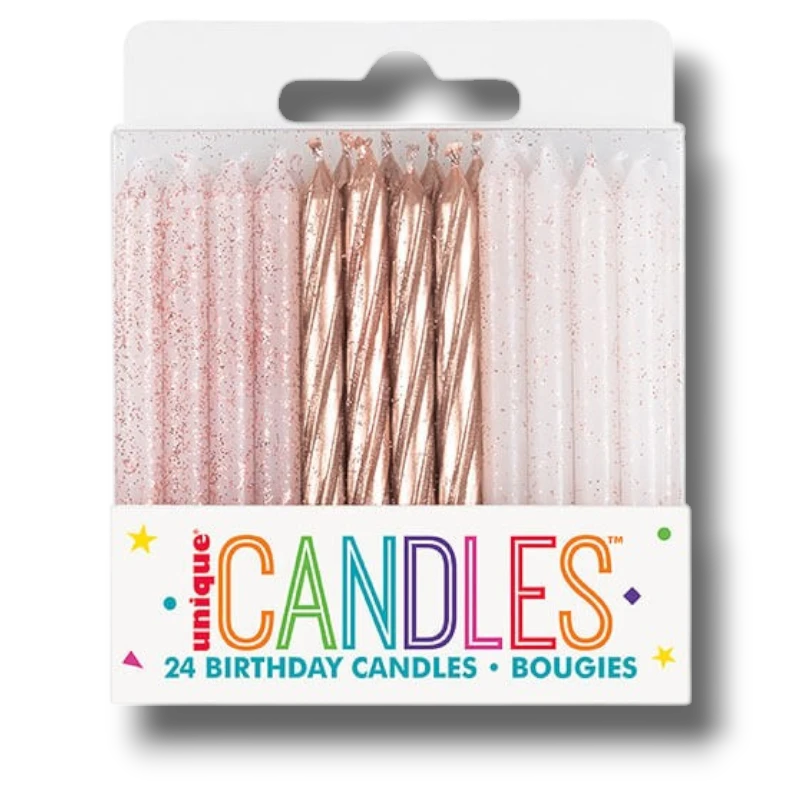 Velas Espiral Rose Gold C/1