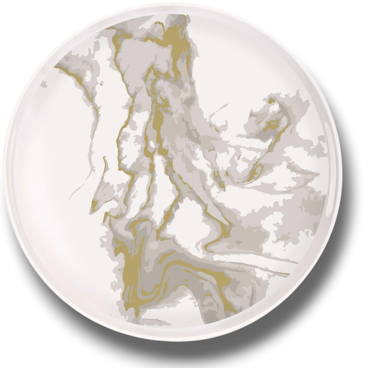 Bowl Gold Marble C/1