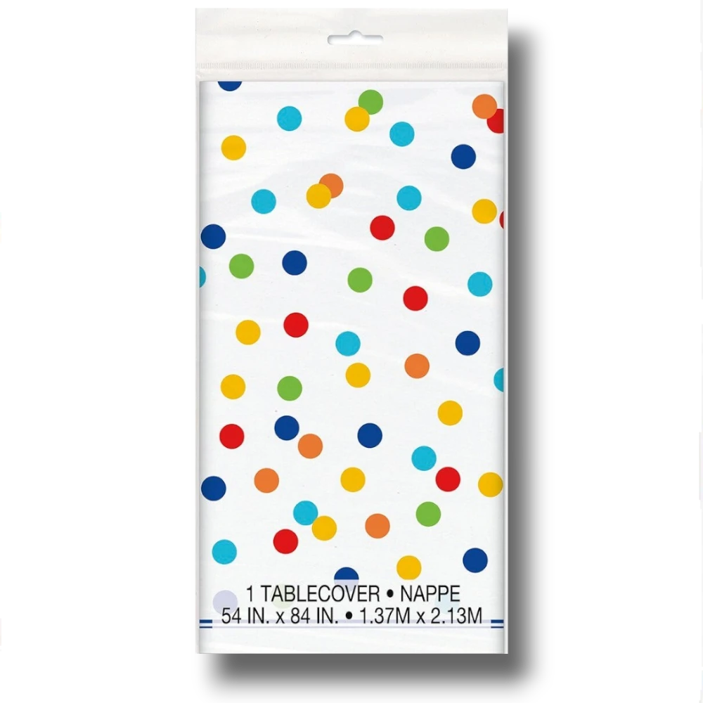 Mantel Rainbow Polka Dots C/1