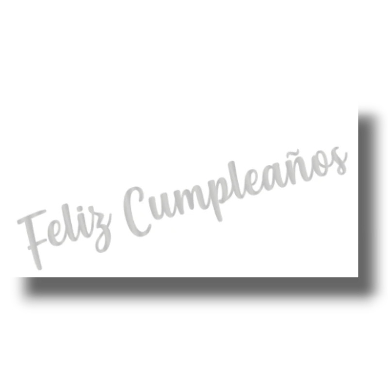 Banner Feliz Cumpleaños Plata Deluxe C/1
