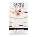 Plate 9" Groovy Halloween Paper Decoration Kit C/9