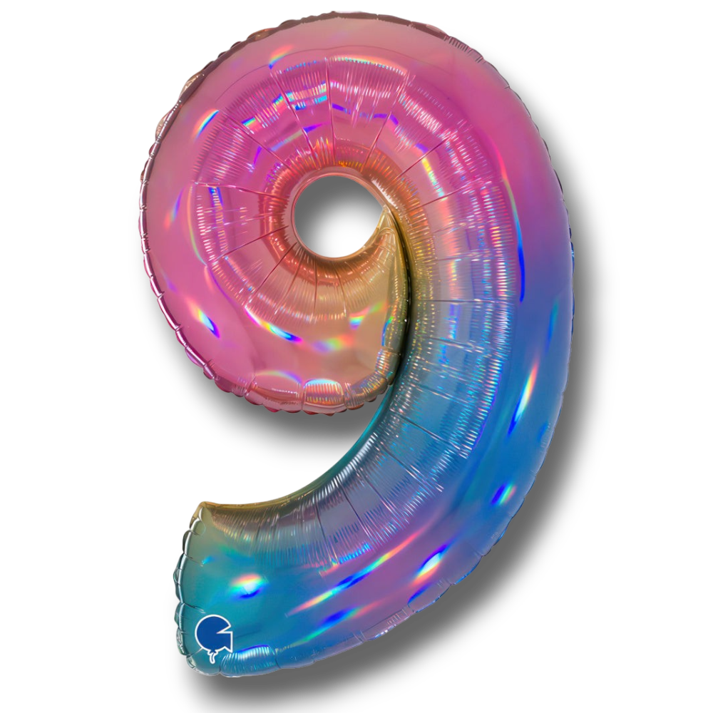 Globo 40" Numero 9 Caramelo C/1