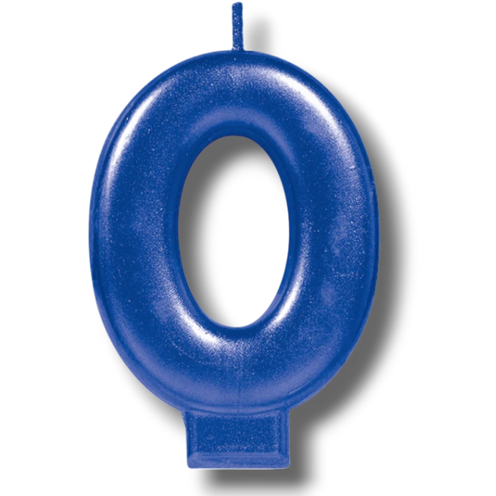 Vela Numero Azul 0 C/1