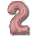Balloon 26" Number 2 Rose Gold C/1