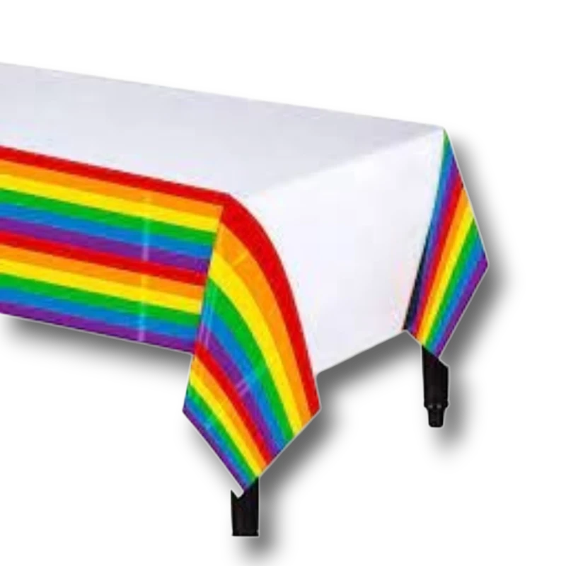 Mantel De Plastico Rainbow  C/1