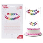 Cake Topper Banderas Happy Birthday C/1