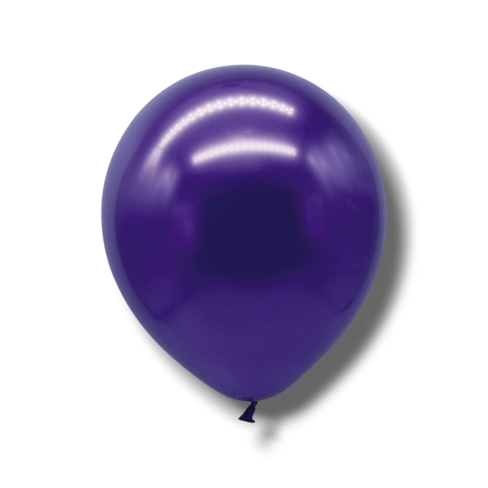Bolsa De Globos Chrome 9" Morado C/50