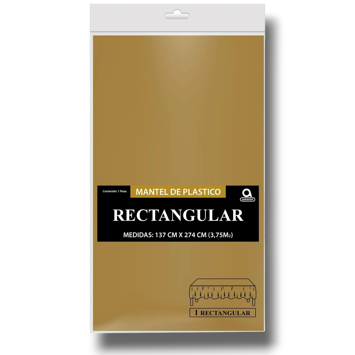 Mantel Rectangular Oro C/1