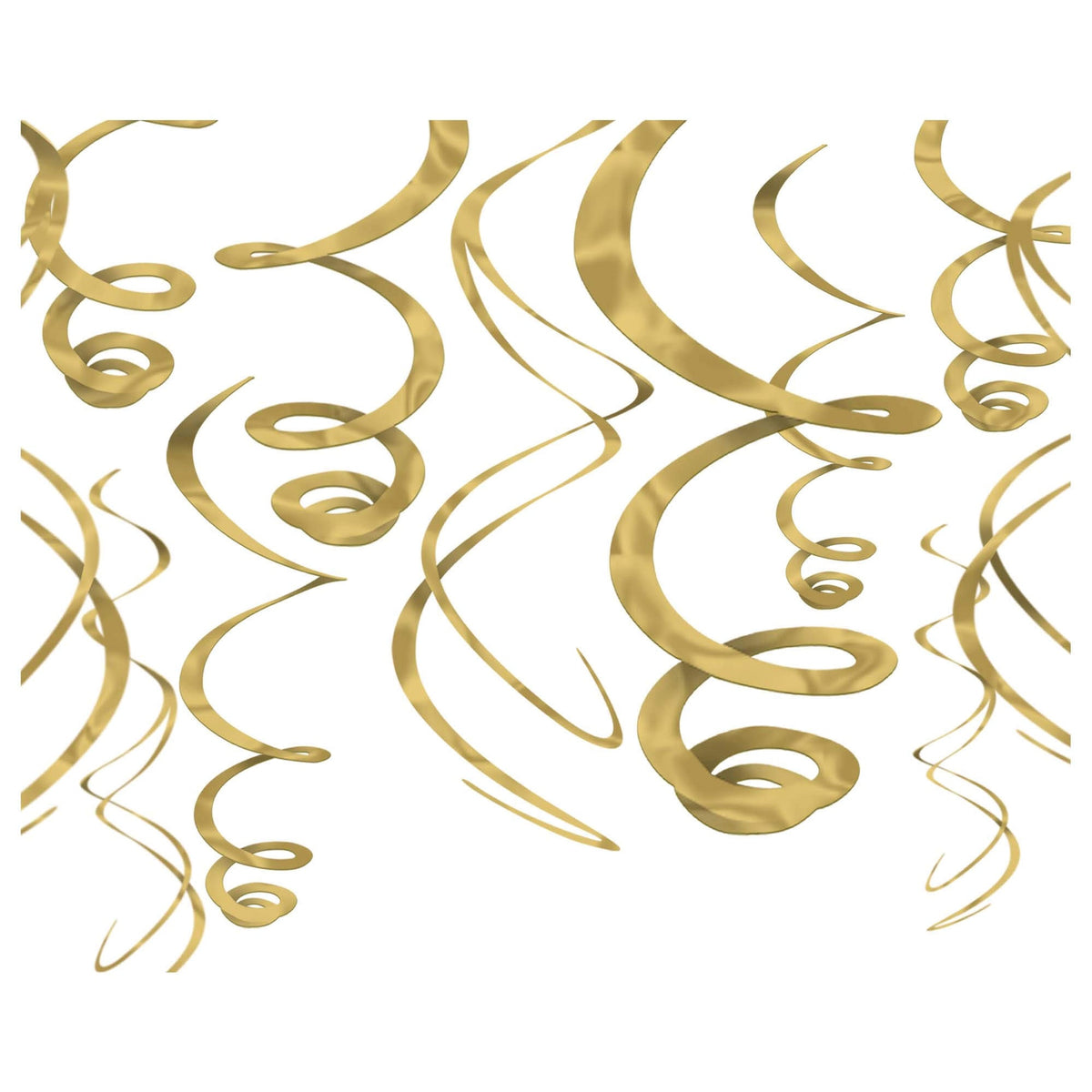 Swirl Decorations Dorado C/12