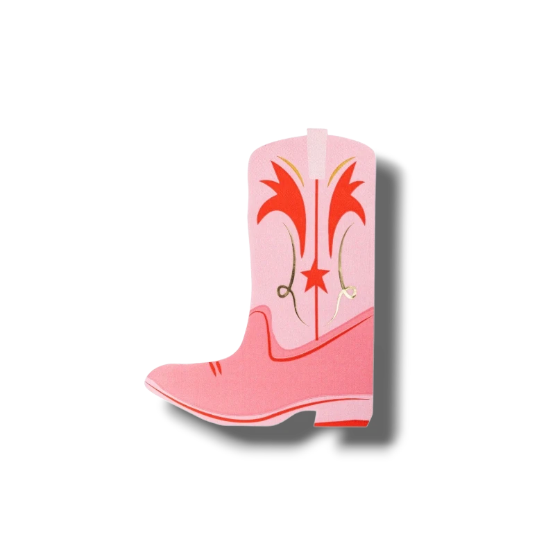 Pink Boot Figure Napkin C/18