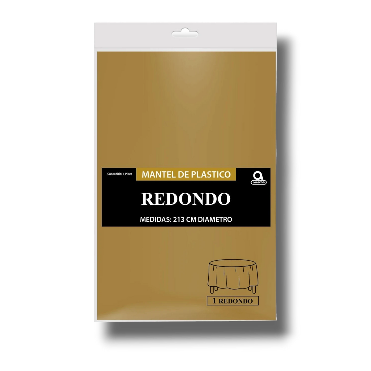 Mantel Redondo Oro C/1