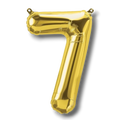 14" Balloon Number 7 Gold C/1