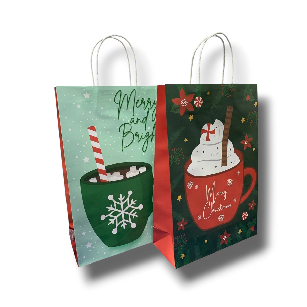 Bolsa Bond Rectangular Navidad Tazas C/1