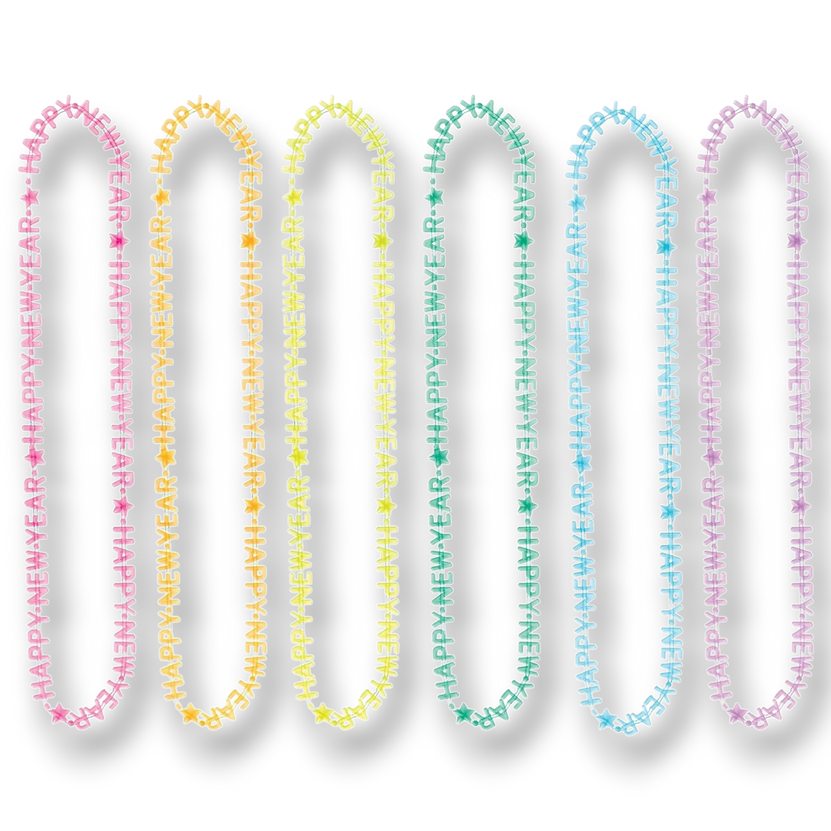 Collares Happy New Year Neon C/6