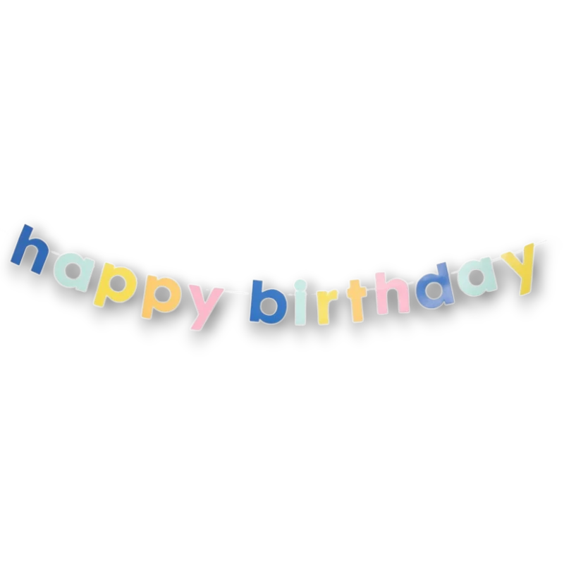 Mini Banner Happy Birthday Colorido C/1