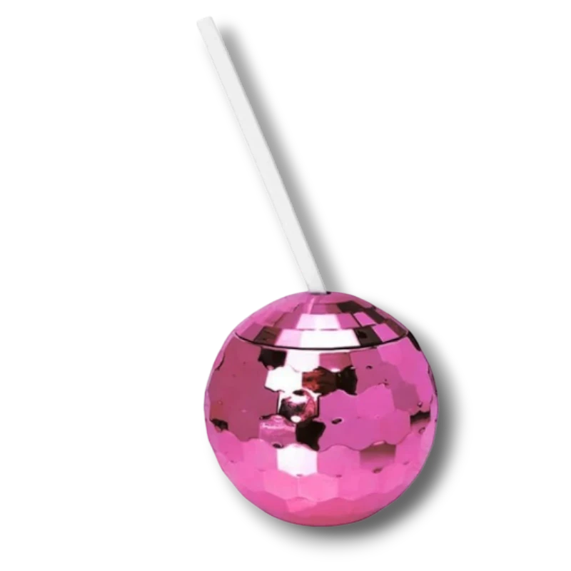 Vaso Bola Disco Rosa C/1