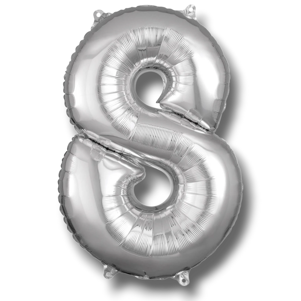Globo 26" Numero 8 Plata C/1