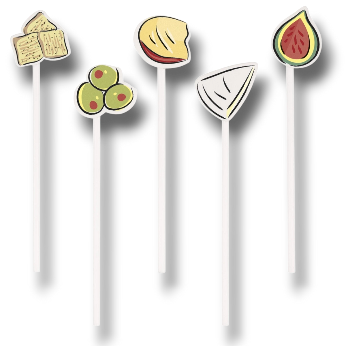 Palillos Surtidos Para Vino Y Embutidos C/20