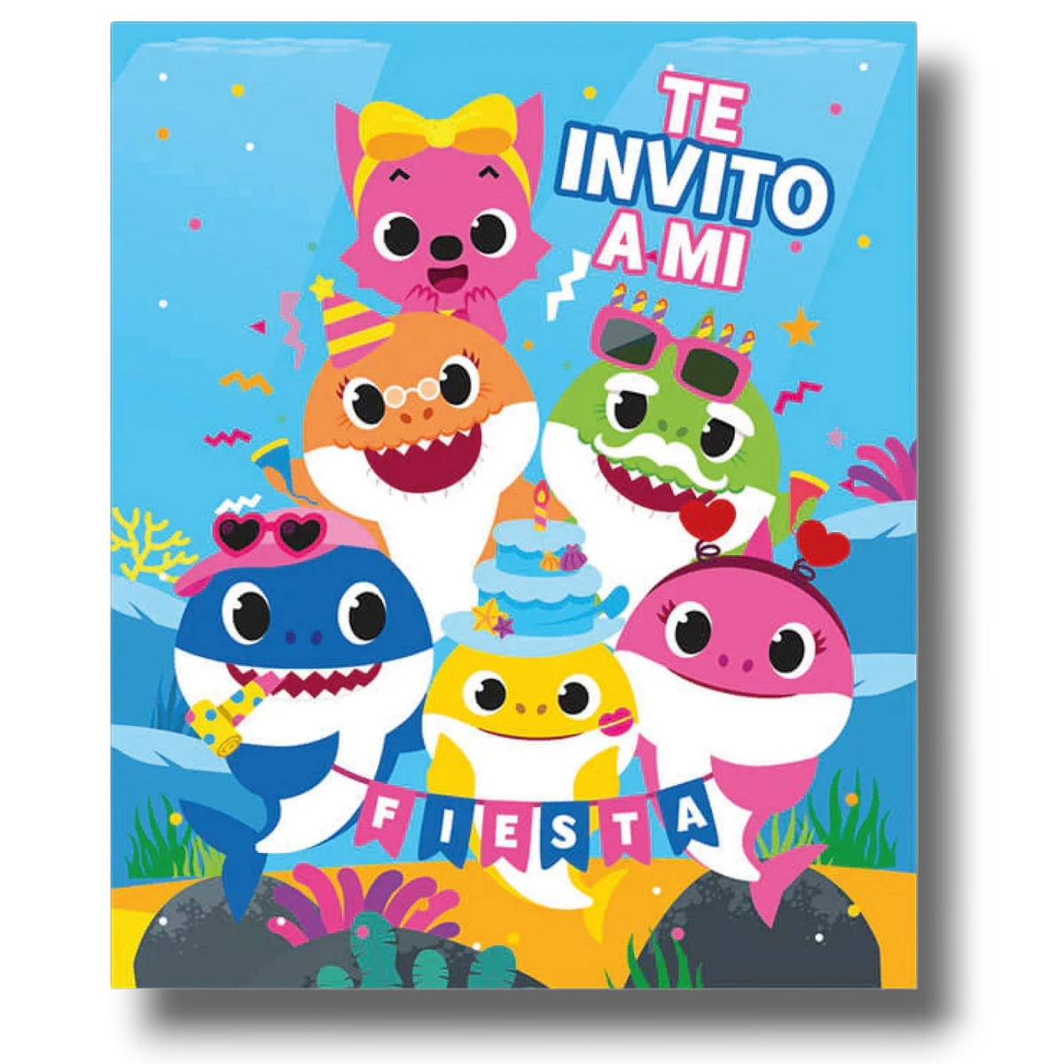 Invitacion Baby Shark  C/6