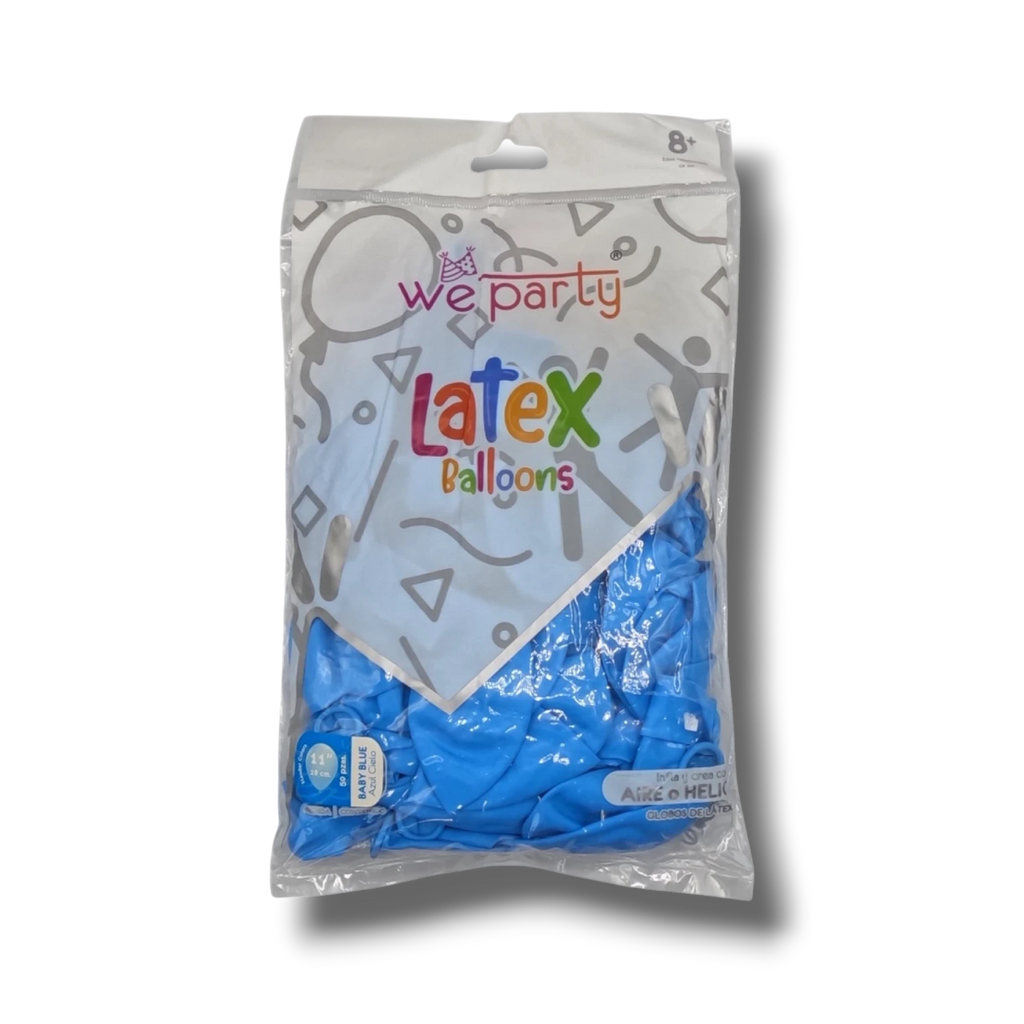 Bolsa De Globos 11" Azul Cielo Baby Blue C/50