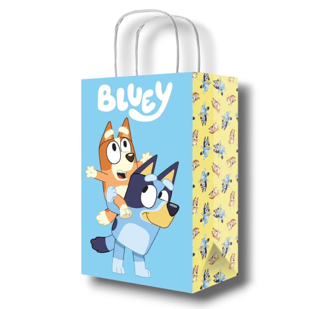 Bolsa De Papel Con Asa Bluey C/6