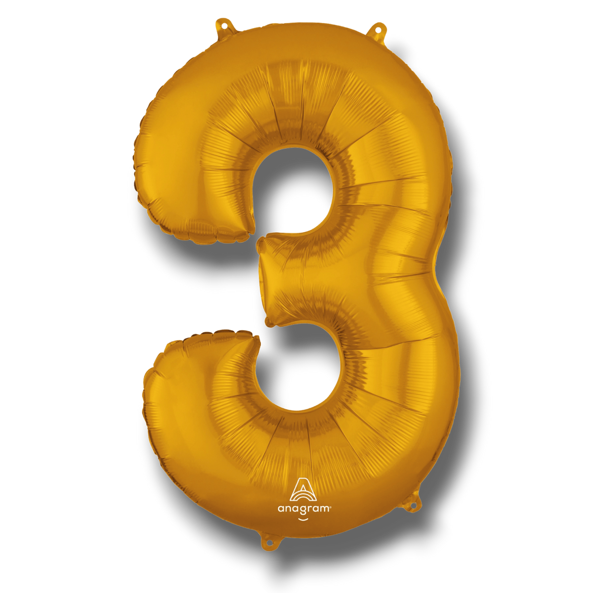 Globo 36" Numero 3 Oro C/1