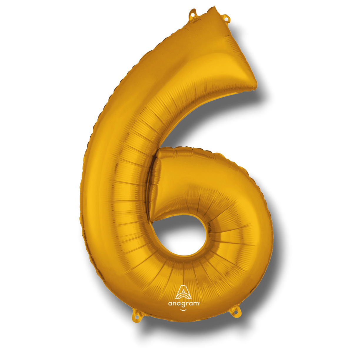 Globo 36" Numero 6 Oro C/1