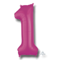 Balloon 36" Number 1 Magenta C/1