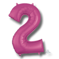 Balloon 36" Number 2 Magenta C/1