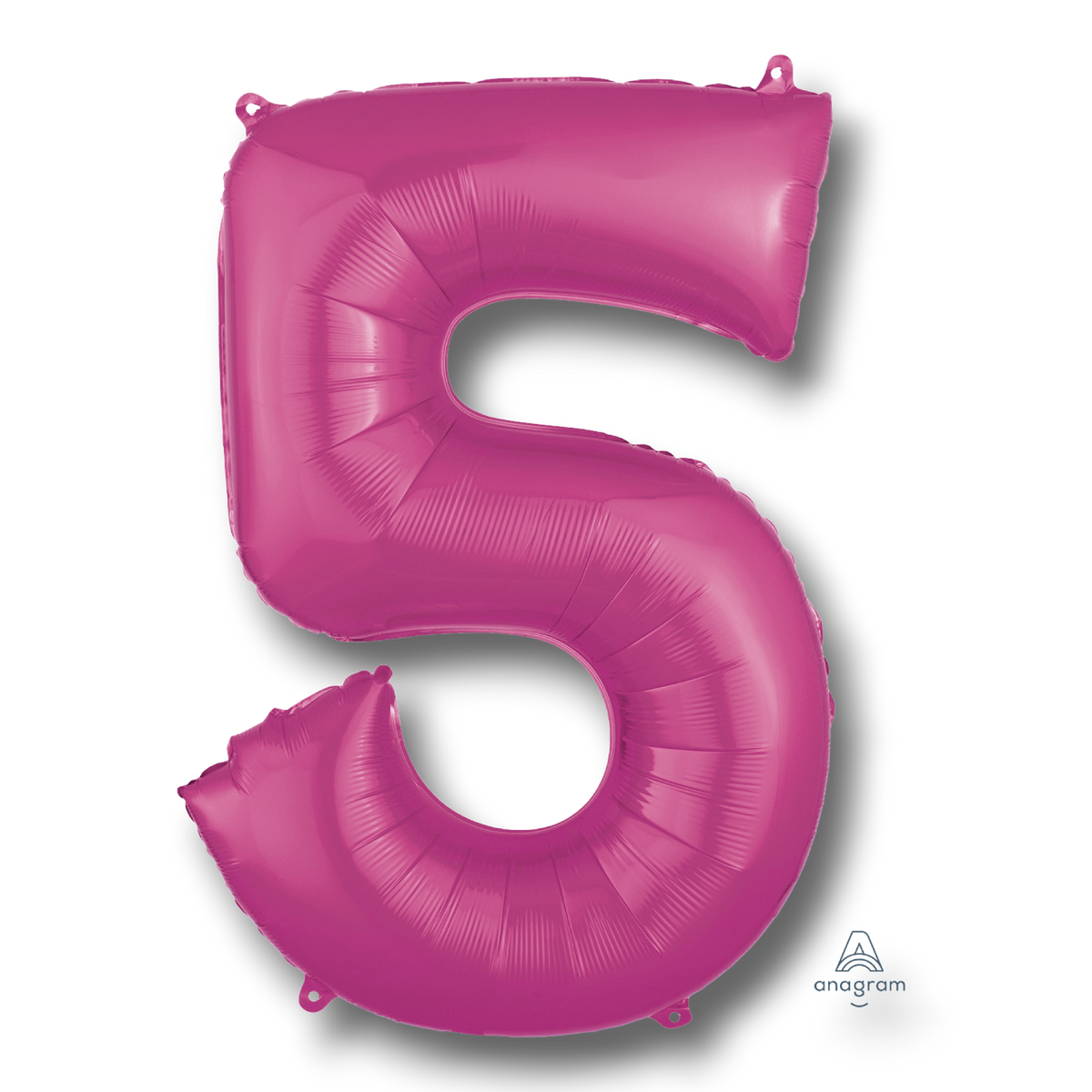 Globo 36" Numero 5 Magenta C/1