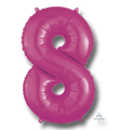 Balloon 36" Number 8 Magenta C/1