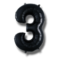 Balloon 26" Number 3 Black C/1