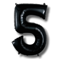 Balloon 26" Number 5 Black C/1