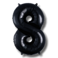 Balloon 26" Number 8 Black C/1