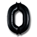 Globo 36" Numero 0 Negro C/1