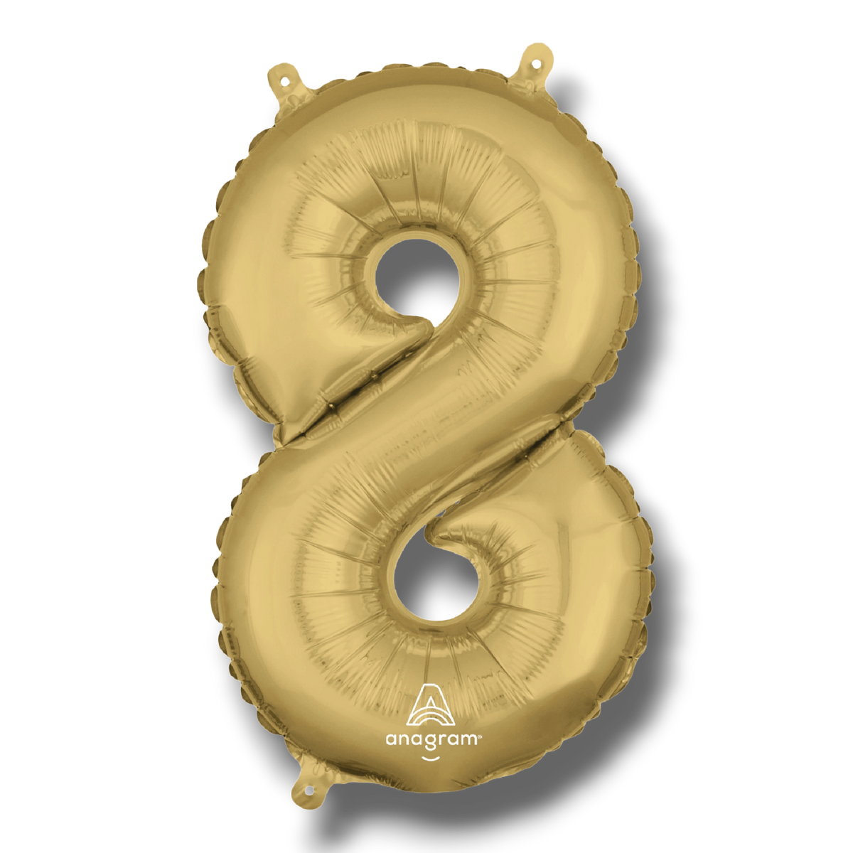 Globo 36" Numero 8 Oro Blanco C/1