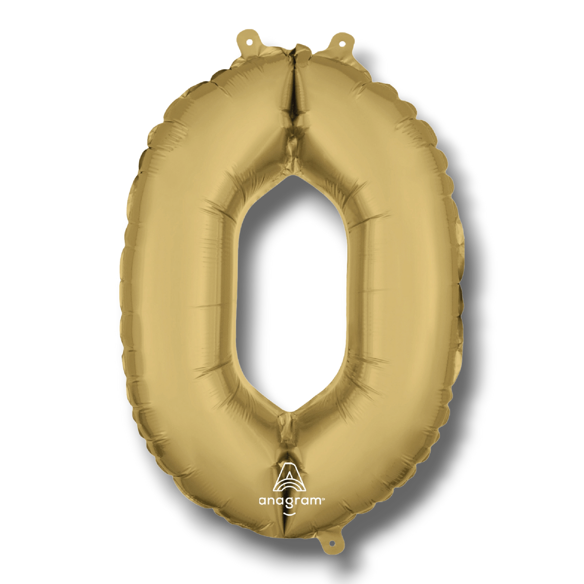Globo 36" Numero 0 Oro Blanco C/1