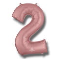 Balloon 36" Number 2 Rose Gold C/1