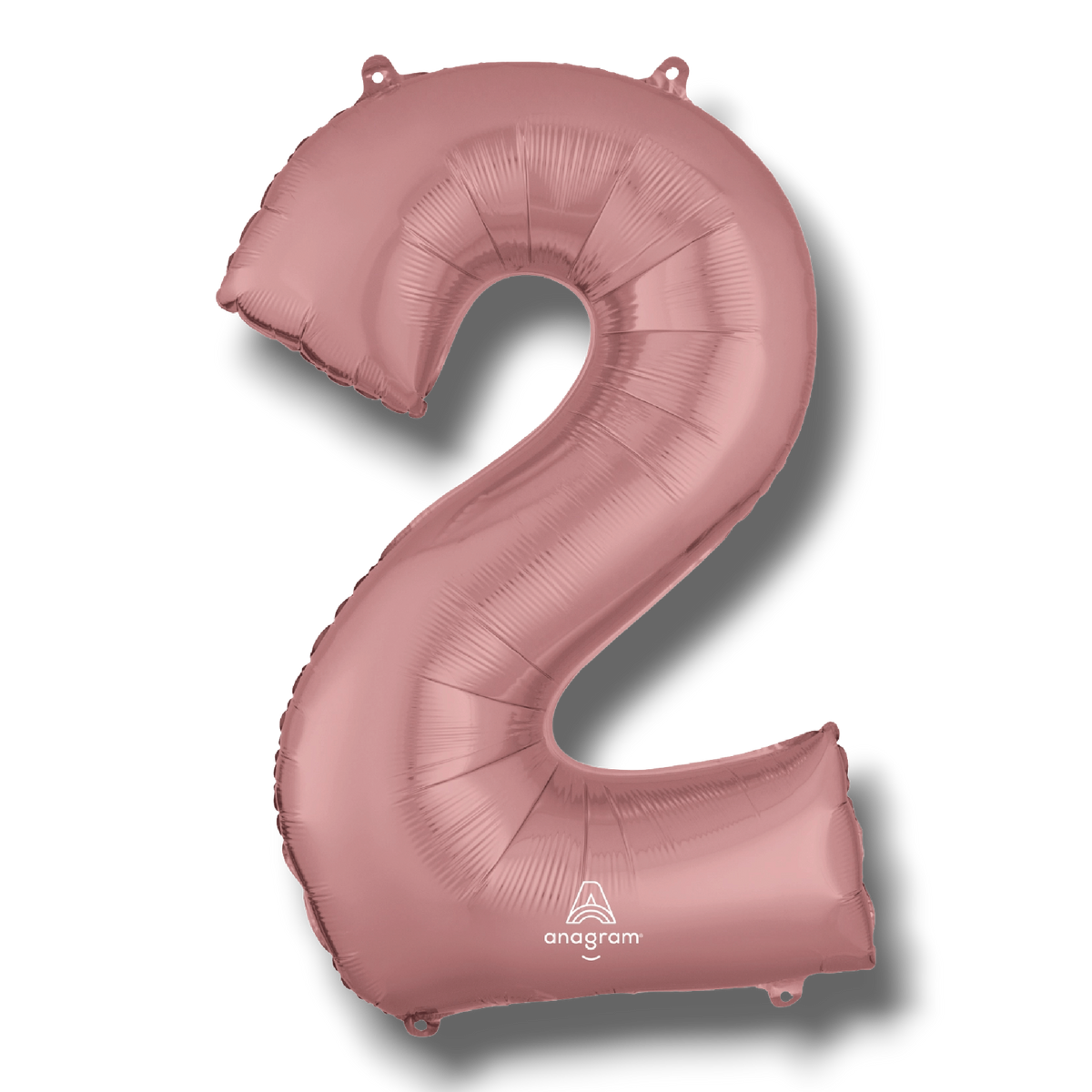 Globo 36" Numero 2 Oro Rosa C/1
