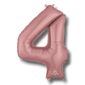 Balloon 36" Number 4 Rose Gold C/1