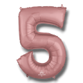 Balloon 36" Number 5 Rose Gold C/1