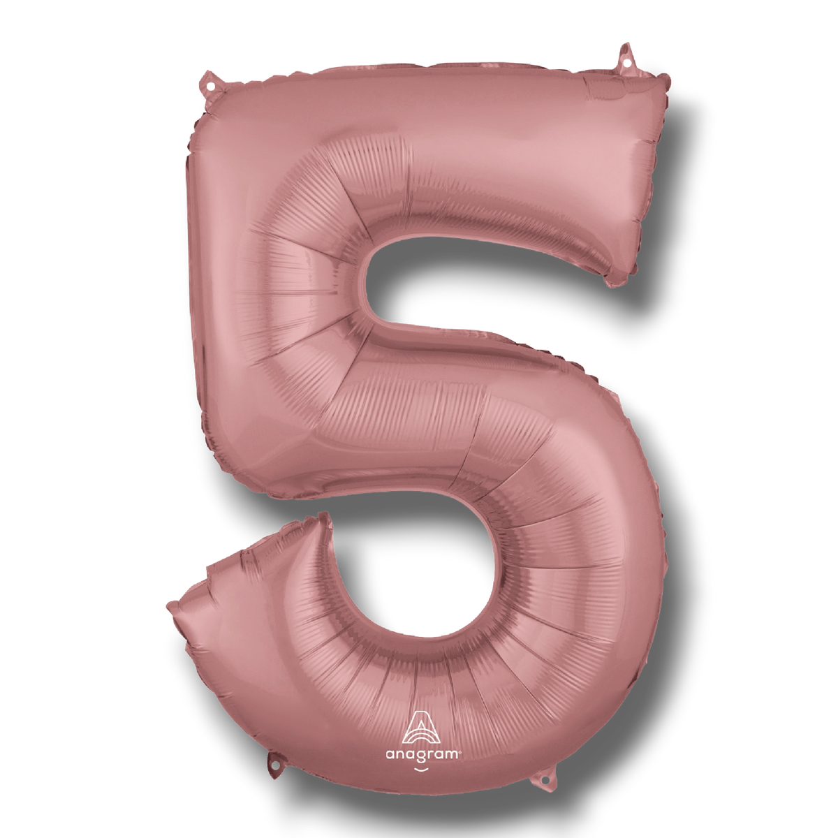 Globo 36" Numero 5 Oro Rosa C/1