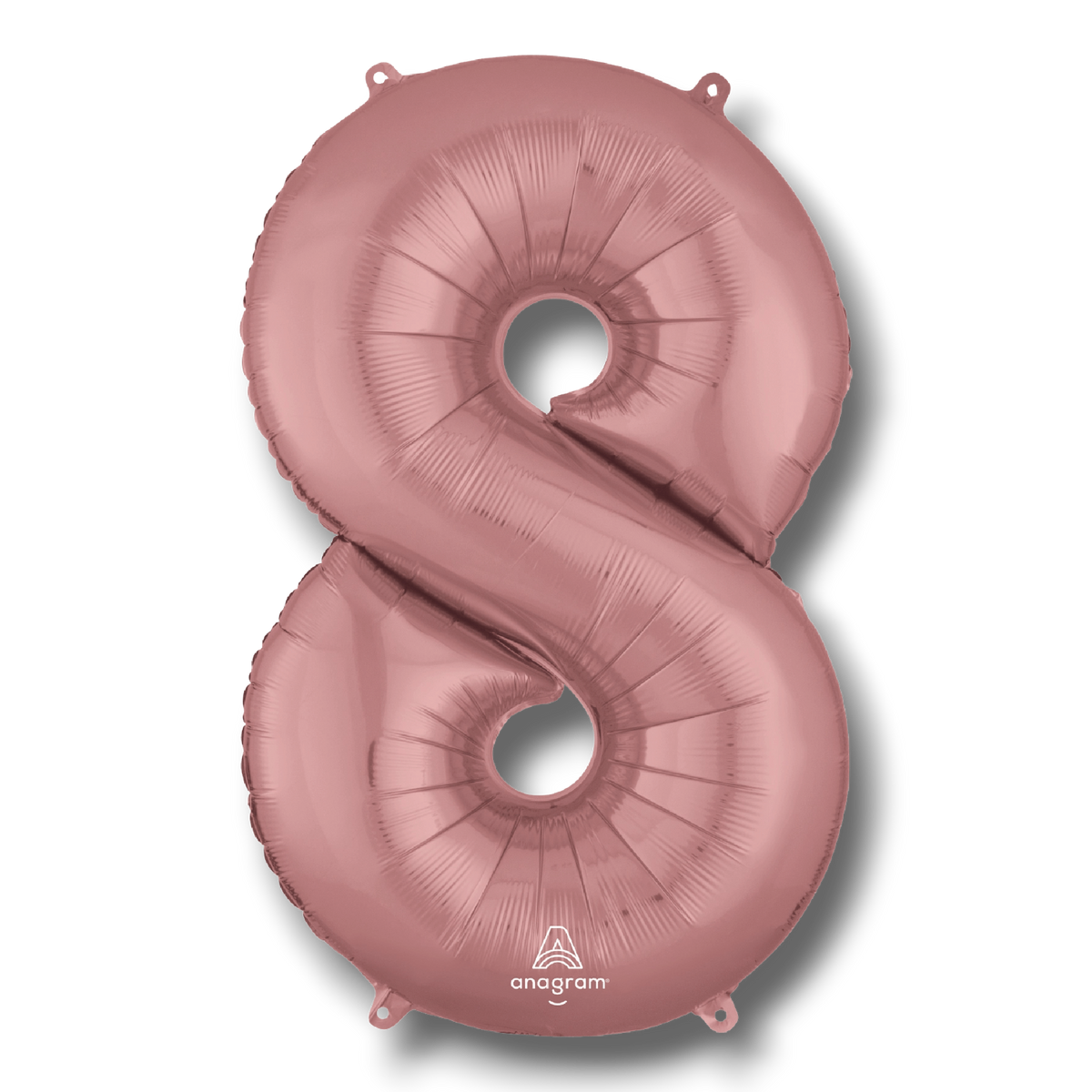 Globo 36" Numero 8 Oro Rosa C/1
