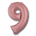 Balloon 36" Number 9 Rose Gold C/1