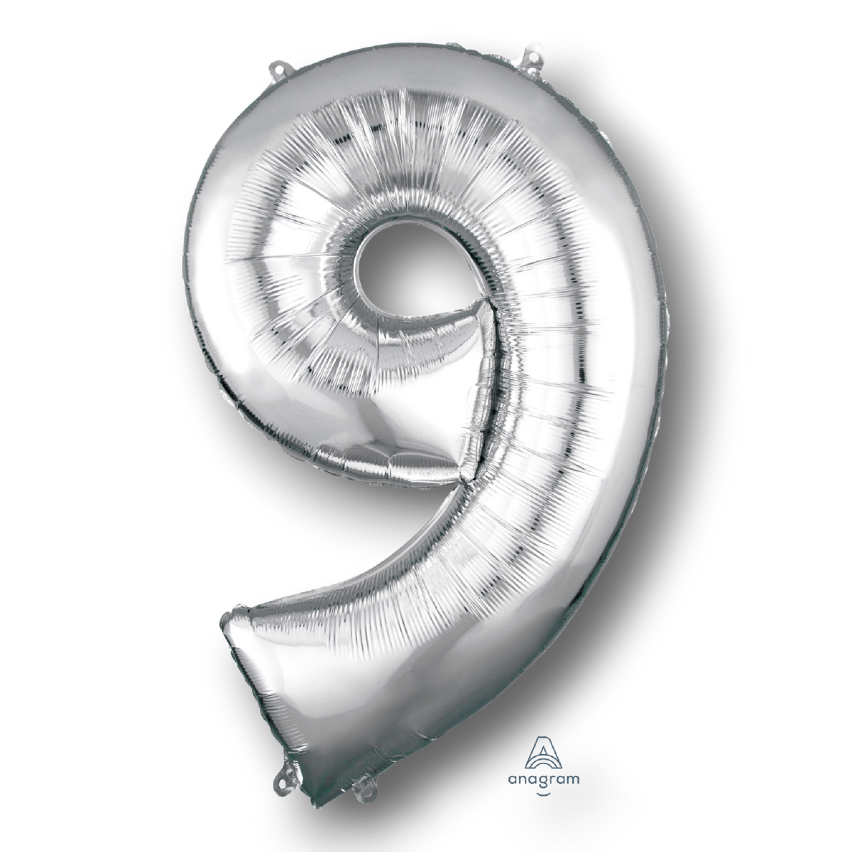 Globo 36" Numero 9 Plata C/1