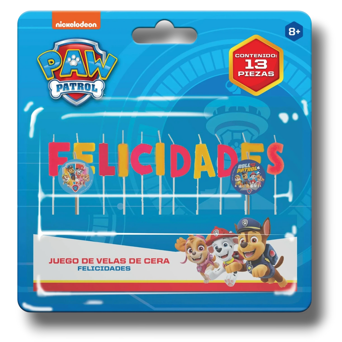 Vela Felicidades Paw Patrol C/13