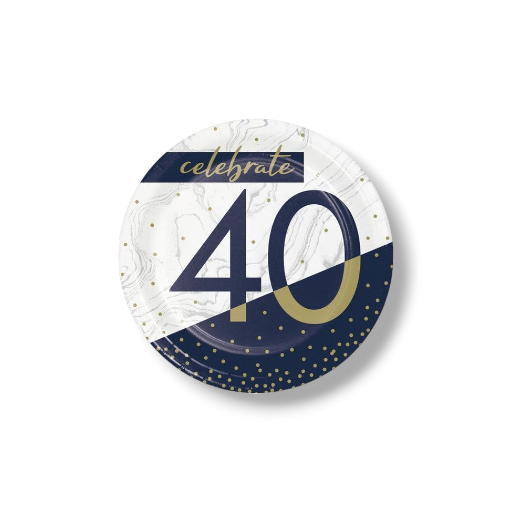 Plato 7" Navy & Gold 40 C/8