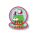 7" Colorful Santa Plate C/1