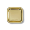 7" Square Gold Foil Plate C/8